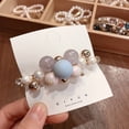 thumbnail image 6 of Sweet Pearl/Rhinestone Barrettes for Women, Duckbill Clip, 6 of 14