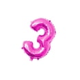 thumbnail image 1 of Moyic 16 pulgadas Tamaño grande Oro Plata Rosa Oro Número Globo Cumpleaños Decoraciones para fiestas de bodas Globos de aluminio Niño Niño Juguete Kits de decoración para fiestas Rosa roja tres Moyic HA002665-83, 1 of 6