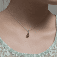 thumbnail image 4 of Angara Necklace - Natural 1.5 ct Garnet Solitaire Pendant Necklace in 14K Yellow Gold for Women (Size-9x6mm) | January Birthstone Jewelry, Birthday, Anniversary, Christmas, Jewelry Gift for Women, 4 of 10