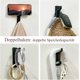 thumbnail image 4 of Gancho de pared adhesivo negro, gancho para toallas de baño, gancho para toallas de cocina, gancho adhesivo para abrigos, fijación a la pared sin taladrar, impermeable, inoxidable, 6 piezas, 4 of 5