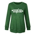 thumbnail image 4 of Kcolen St Patrick Day Shirts Lucky Irish Shamrock Pullover Women Paddy's Day Sweatshirts Festive Design Long Sleeve Blouses Woman Women Summer Clothes,Green, 4 of 4