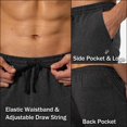 thumbnail image 6 of Domuza Men's Sweatpants Cotton Yoga Pants Athletic Lounge Casual Pants for Men with Pockets Army Green 2XL, 6 of 6