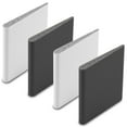thumbnail image 2 of Door Corner Seals, 14 Pcs Self Adhesive Door Frame Seals, Exterior Door Corner, Draft Stopper Corner Seal Pads for Isolation Noise Weather Stripping (Black and White), 2 of 7