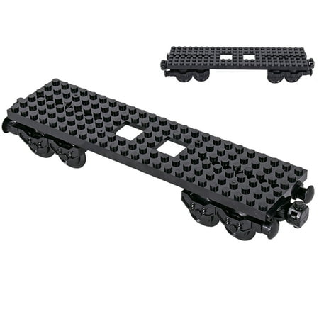 FLOWER LEGEND Durable Plastic Freight Train Building Blocks Set DIY Toys for Teens & Adults Lego Compatible
