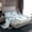 White Blue, variant on Manfei Xmas Snowman Twin Sheet Set,New Year Holiday Print,3-Piece
