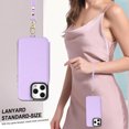 thumbnail image 3 of Crossbody Wallet Case for iPhone 16 Pro, RFID Blocking Leather Purse Case with Card Holder, Double Flip-top Designing,Protective Flip Cover with Zipper Wrist Strap & Lanyard,Lightpurple, 3 of 8