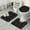 Black Gothic Sun, variant on Black Gothic Skull Butterfly Pattern Bathroom Rugs Sets 3 Piece,Toilet Cover Set,Absorbent Non Slip Bathroom Mats Sets with U-Shaped Contour Rug Toilet Rug Set