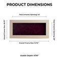 thumbnail image 4 of 14x28 Shadow Box Frame White Washed Wood | With a 3/4" Usable Display Depth | Includes a Brown Real, 4 of 6