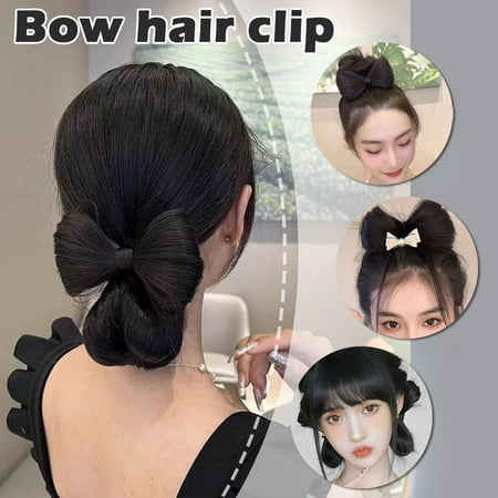 FurNest Women Girls Hairstyle Big Bow Ties Wig Hairpin Hair Clip Deco‖ Claw H