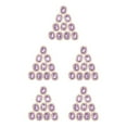 thumbnail image 3 of kurtrusly Shimmering Rhinestone Buttons for Clothing Embellishments and Wedding Décor Light Purple 2.1 x 1.7cm 5Set, 3 of 6