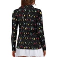 thumbnail image 2 of Yuyamidu Christmas Womens Long Sleeve Golf Shirt Snowflake Athletic Tennis Shirts Colorful Lights Golf Clothes Workout Pullover Tops Size S, 2 of 8