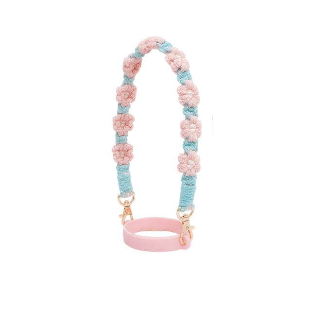 Lanière de Bouteille d'Eau Réglable avec Pendentif Marguerite - Lot de 2 Porte-Gobelets Portables pour Randonnée, Voyage et Usage Quotidien