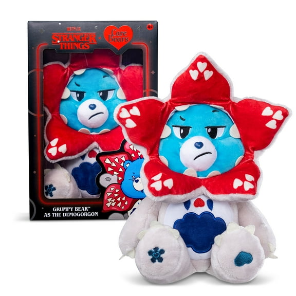 Netflix - Care Bears x Stranger Things - Grumpy Bear as the Demogorgon, 12 Inch Plush