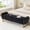 Black, variant on Hobooment 67" Large Upholstered Teddy Storage Ottoman Bench, End of Bed Storage Bench with Rolled Arms for Bedroom,Beige