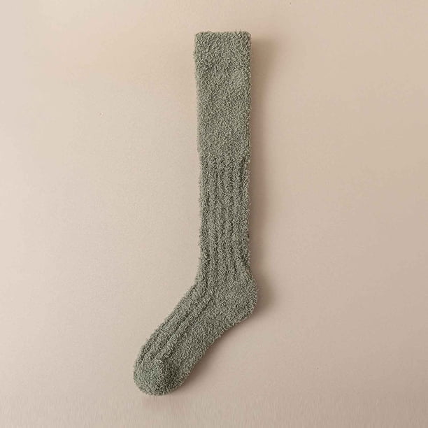 Calcetines para mujer, pantuflas, calcetines de invierno cálidos con forro polar, calcetines acogedores, suaves, gruesos y peludos, calcetines navideños para mujer