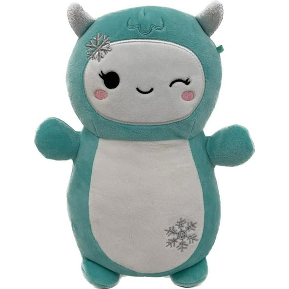 Squishmallow Holiday HugMees 10" - Teal Yeti