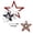 A, variant on erdimoy 4th of July Patriotic Stacked Star Tabletop Decor, Set of 4 Wooden Independence Day Star Ornaments for Home Party