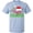 AE-Light Blue, variant on Inktastic Poppy Claus with Christmas Santa Hat and Snowflakes T-Shirt