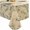 Beige Flower, variant on Give Thanks Plaid Fall Table Decor, Autumn & Thanksgiving Tabletop Linens, 52x52 Square Tablecloth