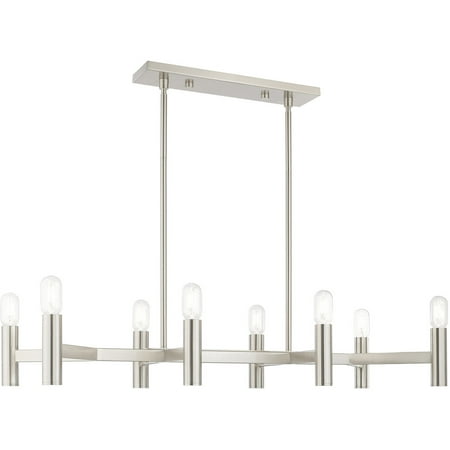 

Island Lighting 8 Light Fixtures With Brushed Nickel Finish Steel Material Medium 18 480 Watts