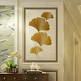 thumbnail image 3 of NAMZI 2pcs Metal Wall Art Decor for Living Room, Home Decor Living Room Wall Decor, Silhouette Wall Art(Golden), 3 of 5