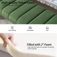 thumbnail image 5 of Velvet End of Bed Bench Upholstered Modern 59" Bedroom Bench for King Bed Bench Tufted Window Bench Comfy Long Ottoman for Living Room/Entry/Indoor, 5 of 7