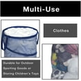 thumbnail image 4 of Smart Design Pop Up Spiral Laundry Hamper Bag Mesh - Collapsible Design Holds 3 Loads - Dorm Room Essential - Kids Clothes Basket Organizer - Home Organization - 18 x 24 Inch - Blue, 4 of 7