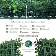 thumbnail image 5 of GOTGELIF® 12 PCS 10"x10" Artificial Boxwood Panels, Boxwood Hedge Wall Panels, Artificial Grass Backdrop Wall 2", Privacy Hedge Screen UV Protected for Outdoor Indoor Garden Fence Backyard, 5 of 13