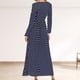 thumbnail image 3 of Vestidos Para Mujer Casual Maxi Vestidos Moda Cuello Redondo Manga Larga Playa Lunares Bage Vestido Largo Odeerbi  ODB137503, 3 of 5