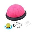 thumbnail image 2 of funtasica Balance Ball Balance Training Anti Slip Half Exercise Ball,with Resistance Bands and Pump,for Workout,Gymnastic Yoga Home Gym pink, 2 of 8
