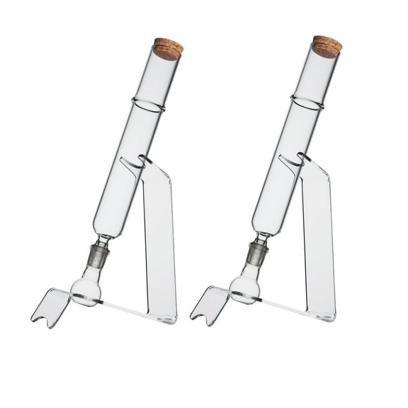 Borosilicate Glass Cigar Infuser Humidors Tubes Kit, 265mm Length with Aroma Flavour Infusion Design, Single Cigar Travel Storage Gift for Men