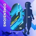 thumbnail image 7 of Sunlite Sports 36" Polar Frost Ice Racer Foam Snow Sled, Ultra Portable, Strong and Durable, Sturdy Foam, Handles with Steering, Kid's Winter Fun…, 7 of 7