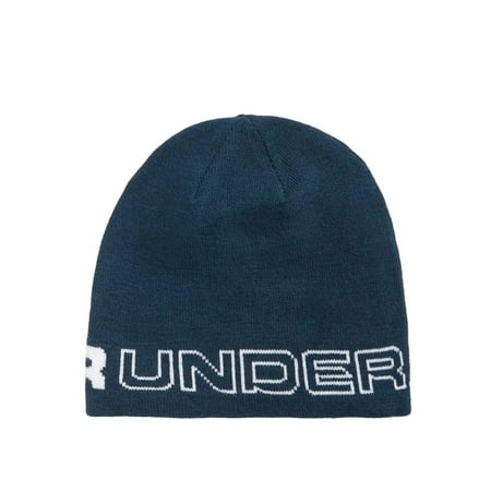 Under Armour Winter Beanie - Under Armour NEW Sea Blue Men's One Size Wordmark ColdGear Knit Beanie 300