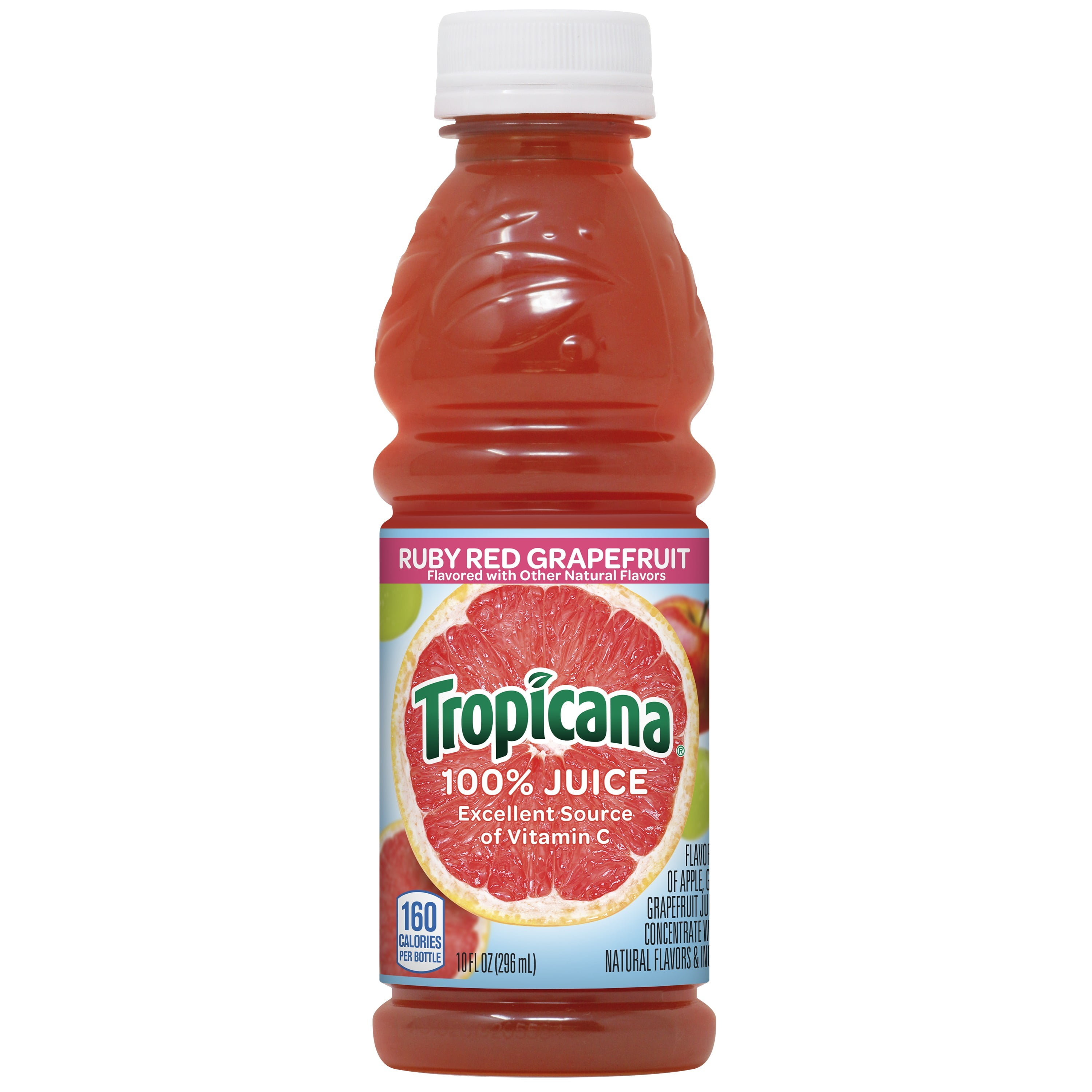 Tropicana Ruby Red Grapefruit Juice, 24 Count, 10 fl oz Bottles