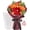Red, variant on Crochet Flower Bouquet, Orange and Burgundy Knitted Flowers, Red Crochet Tulip Galsang Flower for Lover Anniversary Birthday Party Mother's Day Graduation Gifts
