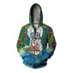 thumbnail image 4 of Sudadera con capucha y cremallera para hombre, ropa de otoño, sudadera con capucha para hombre, sudadera con capucha Y2k, ropa con estampado de pavo real y fénix de moda para hombre, sudadera, 4 of 5