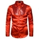 thumbnail image 3 of Camisa de manga larga con lentejuelas informales de moda de otoño e invierno para hombre Pompotops  oipoqjl26971, 3 of 4