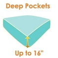 thumbnail image 2 of 1500 Series Microfiber Deep Pocket Bedroom Sheet Set ,Split King, Purple, 2 of 3