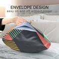 thumbnail image 4 of Yayeee Pillowcase King Size Set of 2 Satin Wrinkle Resistant Pillow Case, Green Geometric, 4 of 7