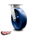 thumbnail image 2 of 8 Inch Kingpinless Solid Poly Wheel Swivel Top Plate Caster Service Caster Brand, 2 of 2