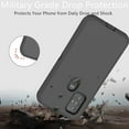 thumbnail image 5 of Motorola G Power 2023 Heavy Duty Case, Shock Proof-Shatter Resistant - Rubber- Compatible for iPhone Motorola G Power 2023, Color Black - By Entronix, 5 of 6