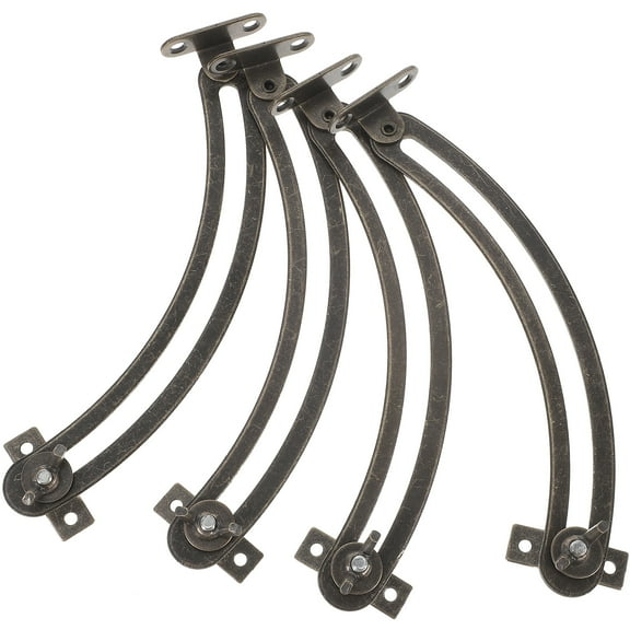 4 Pcs Flip Hand Cabinet Hinges Kitchen Heavy Duty Door Lift Supports Soft Close Appliance for Slow Down Drop Leaf