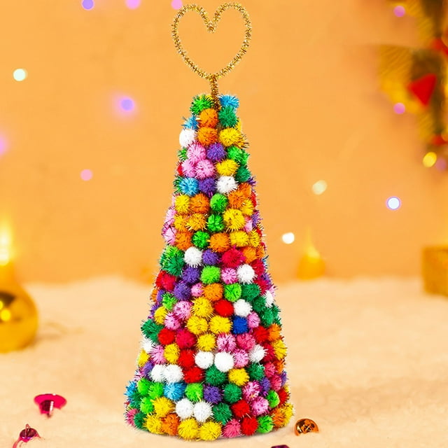 Navidad hecha a mano árbol de Navidad decoración de escritorio DIY niños paquete de Material hecho a mano Wmkox8yii shdjk5423