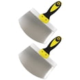 thumbnail image 1 of 2pc Arc Shaped Spackler Tool Curved With Comfortable Grip For Applying Plaster Cement Scrapers Spackle, 1 of 9