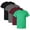 Dark Color 4 Pack, variant on Hanes Men's Authentic Short Sleeve T-Shirt, Assorted Crewneck T-Shirt 100% Cotton Jersey Bulk Tee Shirt, Mix Tees (Dark+Bright Color 4 Pack, XL)