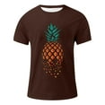 thumbnail image 4 of LUOGENLI T-shirts pour Homme pour Hommes T-Shirt Classique pour Homme T-Shirt Ananas à Col Rond pour Homme Chemise Haut pour Homme T-shirts pour Hommes T-shirts Graphiques Vintage Pâques Brun P, 4 of 4