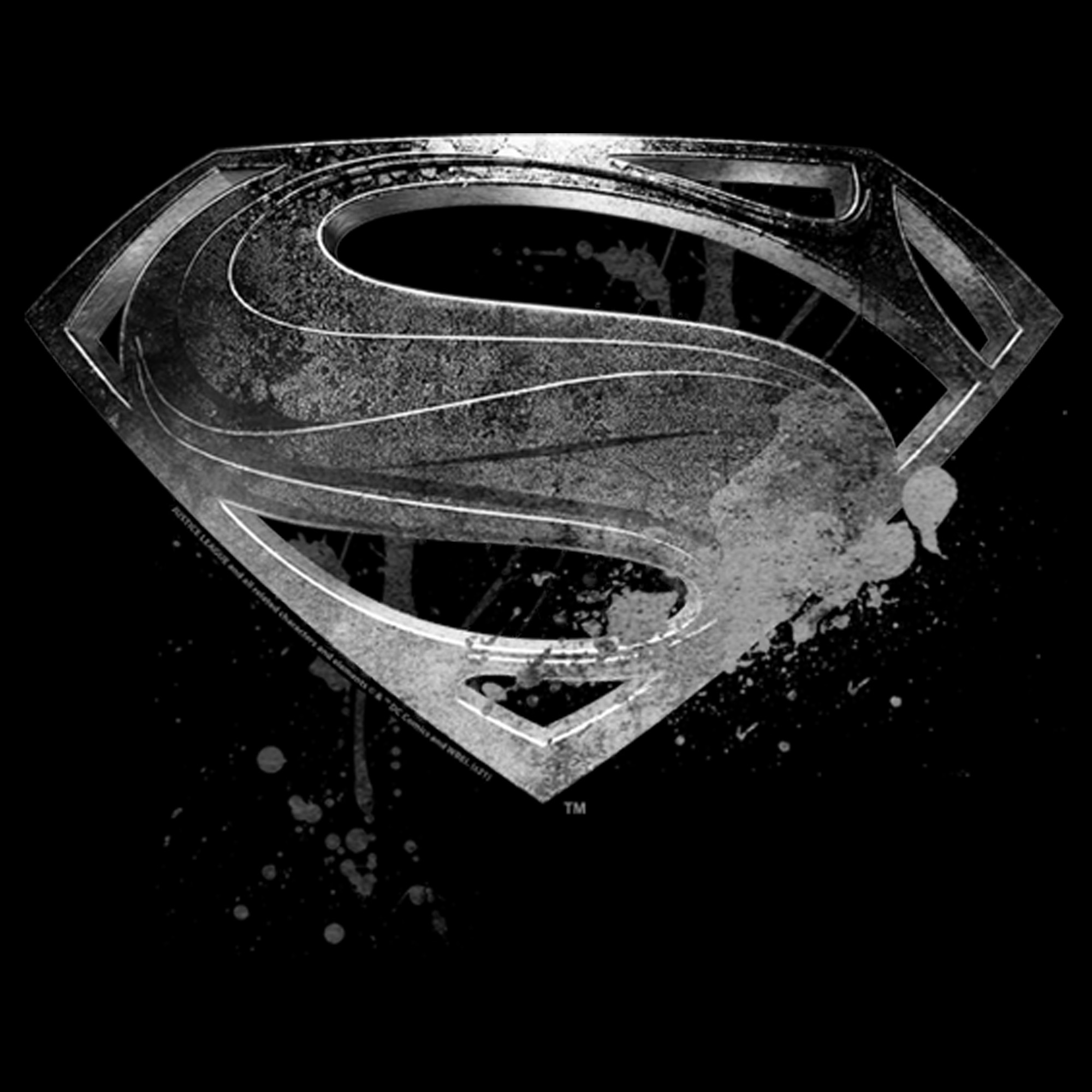 Men's Zack Snyder Justice League Superman Silver Logo  Graphic Tee Black Small - image 2 of 5