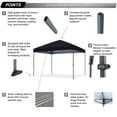thumbnail image 7 of ABCCANOPY 12 Ft x 12 Ft Easy Pop up Outdoor Canopy Tent,Black, 7 of 7