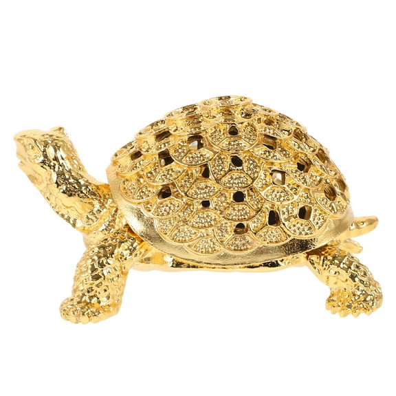 SOPOTUTU Golden Turtle Model Turtle Figurine Retro Style Home Decor 1Pcs