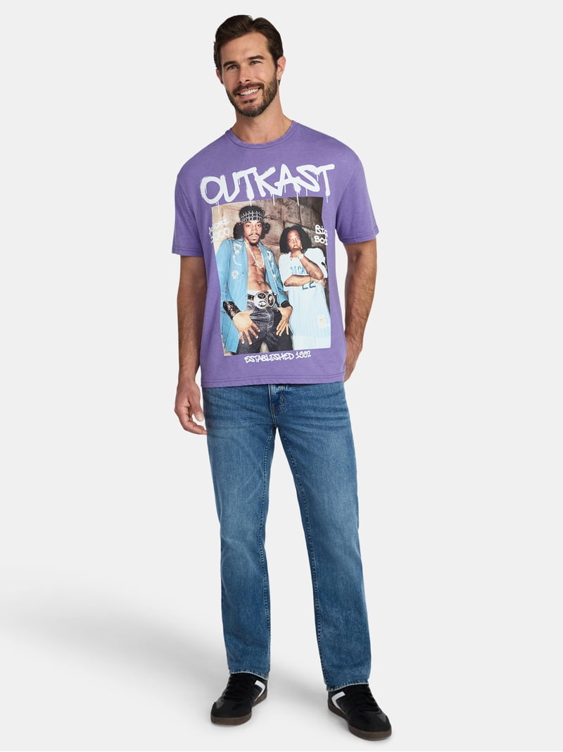 Outkast Men's and Big Men's Boxy Fit Graphic Tee with Short